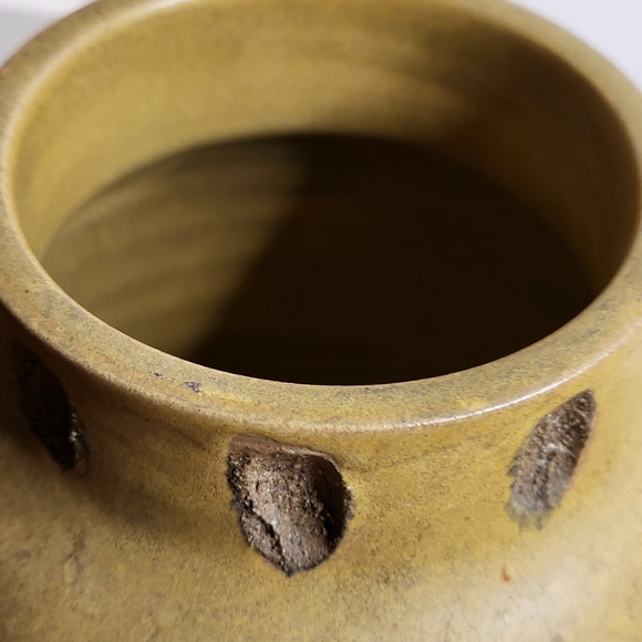 Toyo Medium Vase #1 Ikebana Vessel Umber Sienna Glaze with Granular Grog Incised - Picture 15 of 15